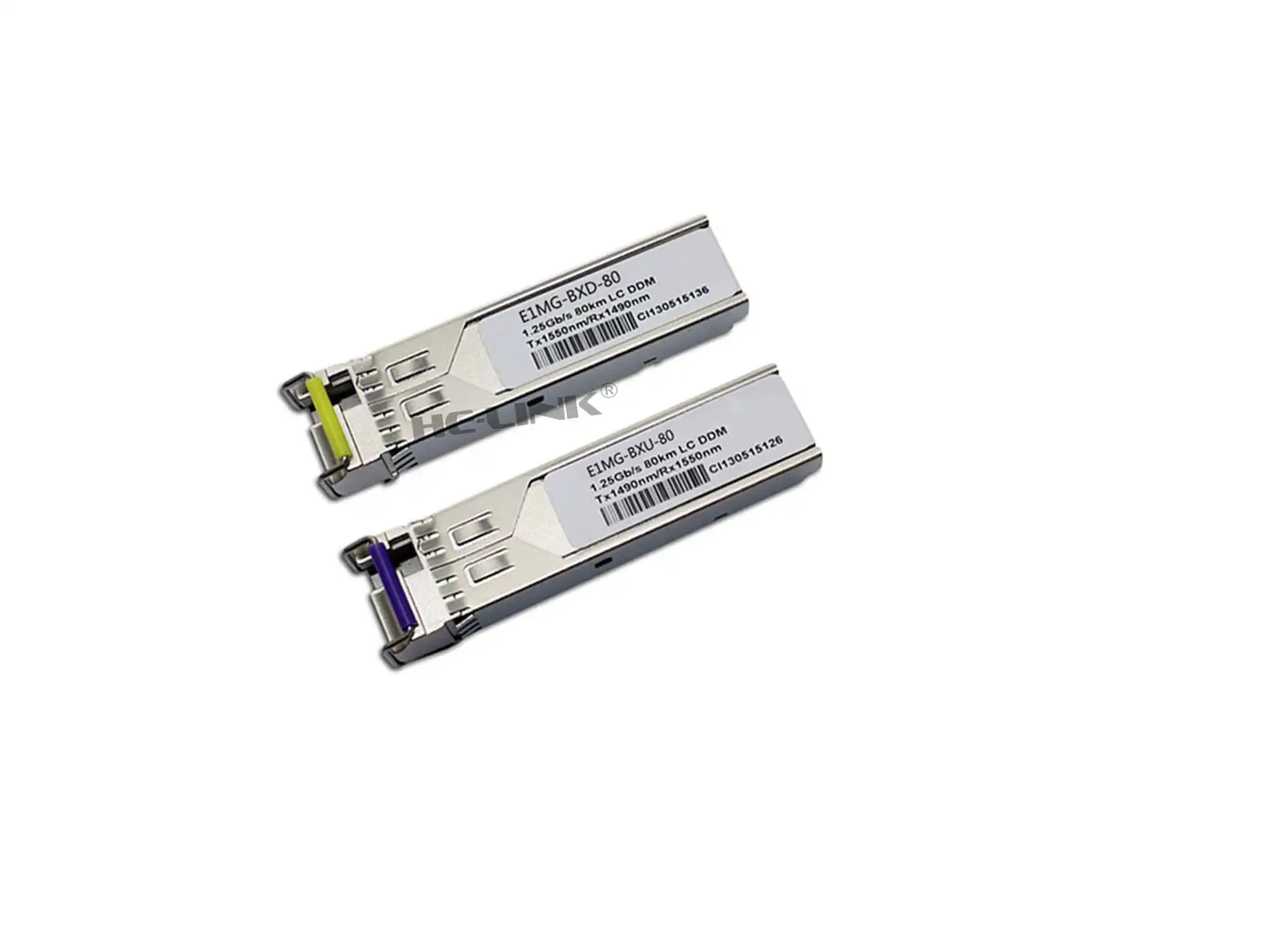 

LODFIBER E1MG-BXU-80/E1MG-BXD-80 парча совместимый 1,25G 1490/1550nm BiDi 80 км трансивер