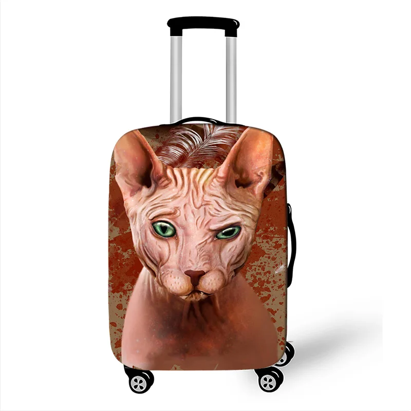 Чехол для багажа Sphynx Cat, аксессуары для путешествий, эластичный чехол на колесиках, чехол для 18-32 дюймов - Цвет: SC47