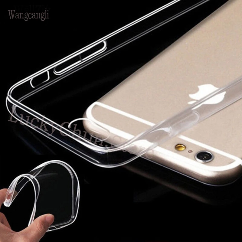 Чехол Wangcangli из ТПУ для iphone 5 5s se 6 6s 7 8 X прозрачный силиконовый чехол Plus - купить по