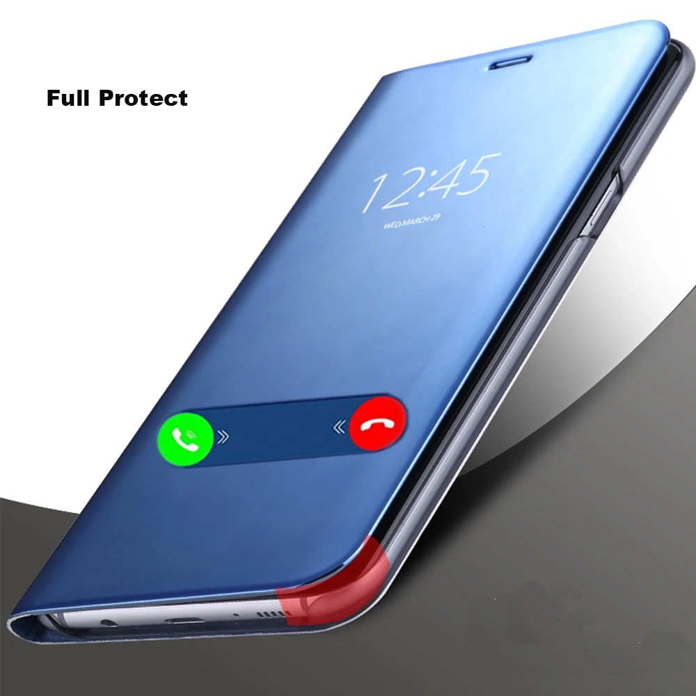 Bouden Smart mi rror View флип-чехол для Xiao x Note красный 5 плюс Примечание 5A прозрачный вид