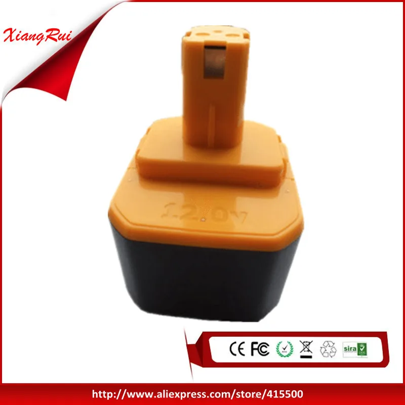 Один pc 12V 1500mAh NI-cd аккумулятор для RYOBI B-1230H B-1222H B-1220F2 B-1203F2 электроинструмент 1.5Ah