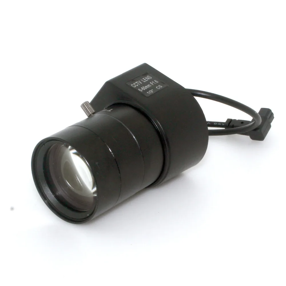 HD 1/3 &quot6-60 мм F1.6 CS Mount DC Auto Iris варифокальный ИК CCTV объектив для корпуса камеры |