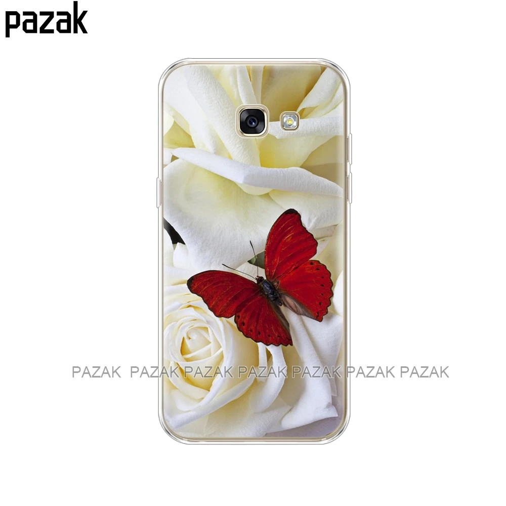 61405 Силиконовый чехол для телефона чехол для samsung Galaxy A6 A8 A3 A310 A5 A510 A7 Мягкий ТПУ Разноцветные Бабочки, цветы coque - Цвет: 61405