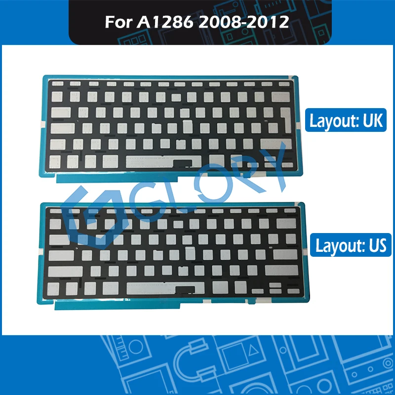 

New A1286 Keyboard Backlight For Macbook Pro 15.4" A1286 Keyboard Backlit Replacement 2008 - 2012