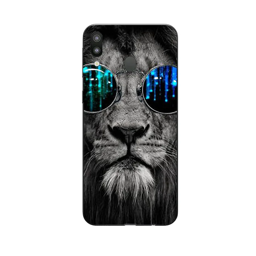 Чехол для Samsung Galaxy M20 мягкий силиконовый чехол из ТПУ с цветочным узором телефона |