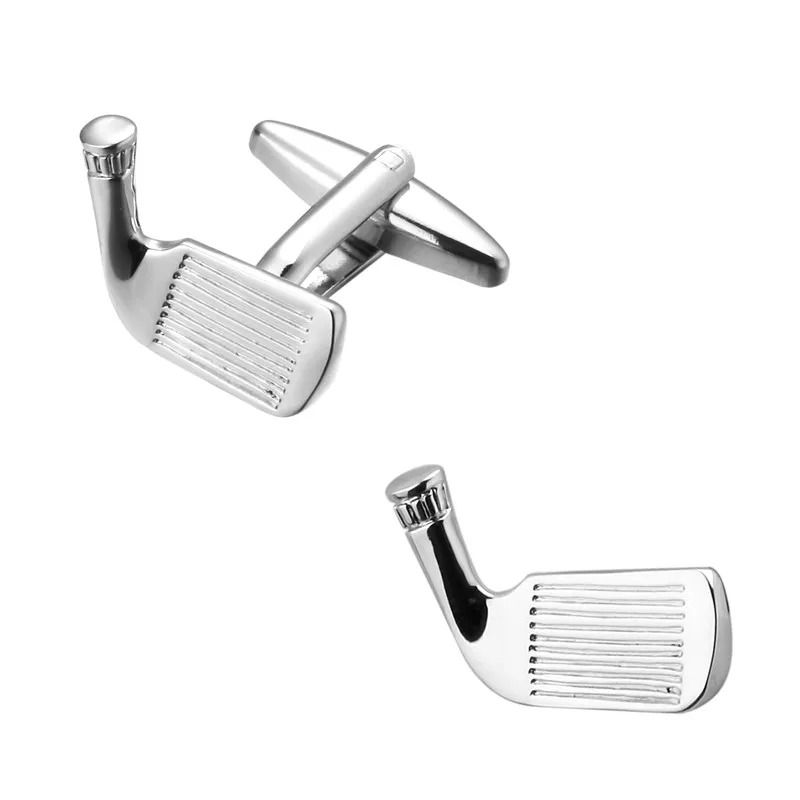 

Silvery Sports Golf Club Cufflinks fashion men's shirts Cufflinks