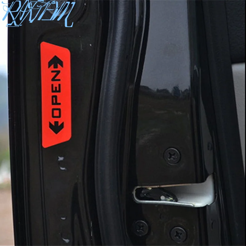 4 шт./компл. стильные Светоотражающие предупреждающие наклейки на дверь для Mini