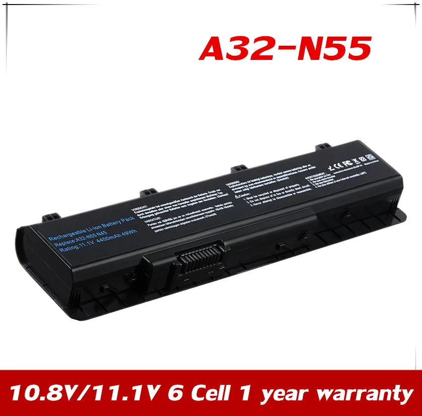 

7XINbox 10.8V A32-N55 Battery For ASUS N45 N45E N45S N45F N45J N55 N55E N55S N55SF N55SL N75S N75SL N75SJ N75E N55SF N45SV