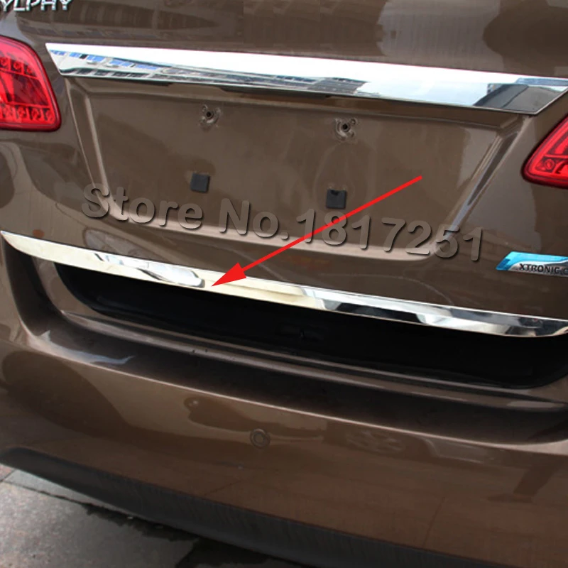 Наклейка на дверь для Nissan Sentra 2016 года отделка задней двери из нержавеющей стали