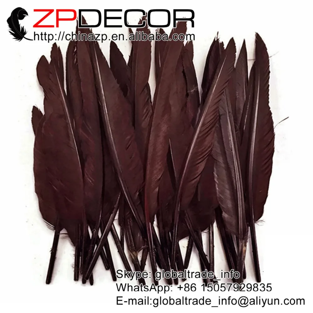 ZPDECOR 50 шт./лот 25 30 см (10 12 дюймов) ручной выбор коричневый окрашенный оптовый