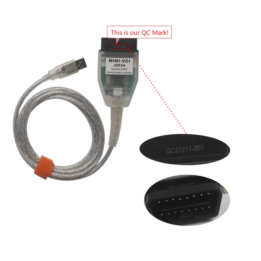 V13.00.022 MINI VCI для TOYOTA TIS один кабель FT232RL Toyota J2534 диагностический инструмент VCI|tool