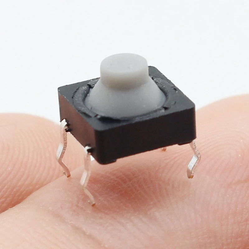 20 шт./лот 8x8x5 мм 4PIN G77 Проводящий силиконовый бесшумный тактовый кнопочный микро