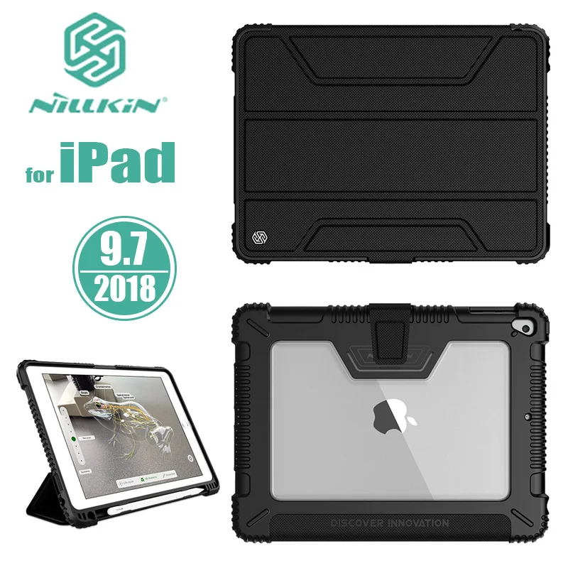 Чехол книжка Nillkin для Apple iPad 9 7 2018 кожаный чехол бампер с подставкой карандашом