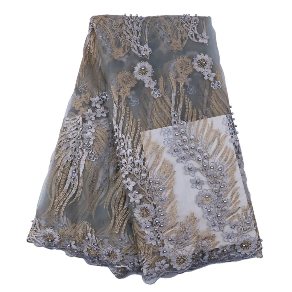 Новое поступление 2017 года Африканский тюль Кружево чистая шнур Высокое качество