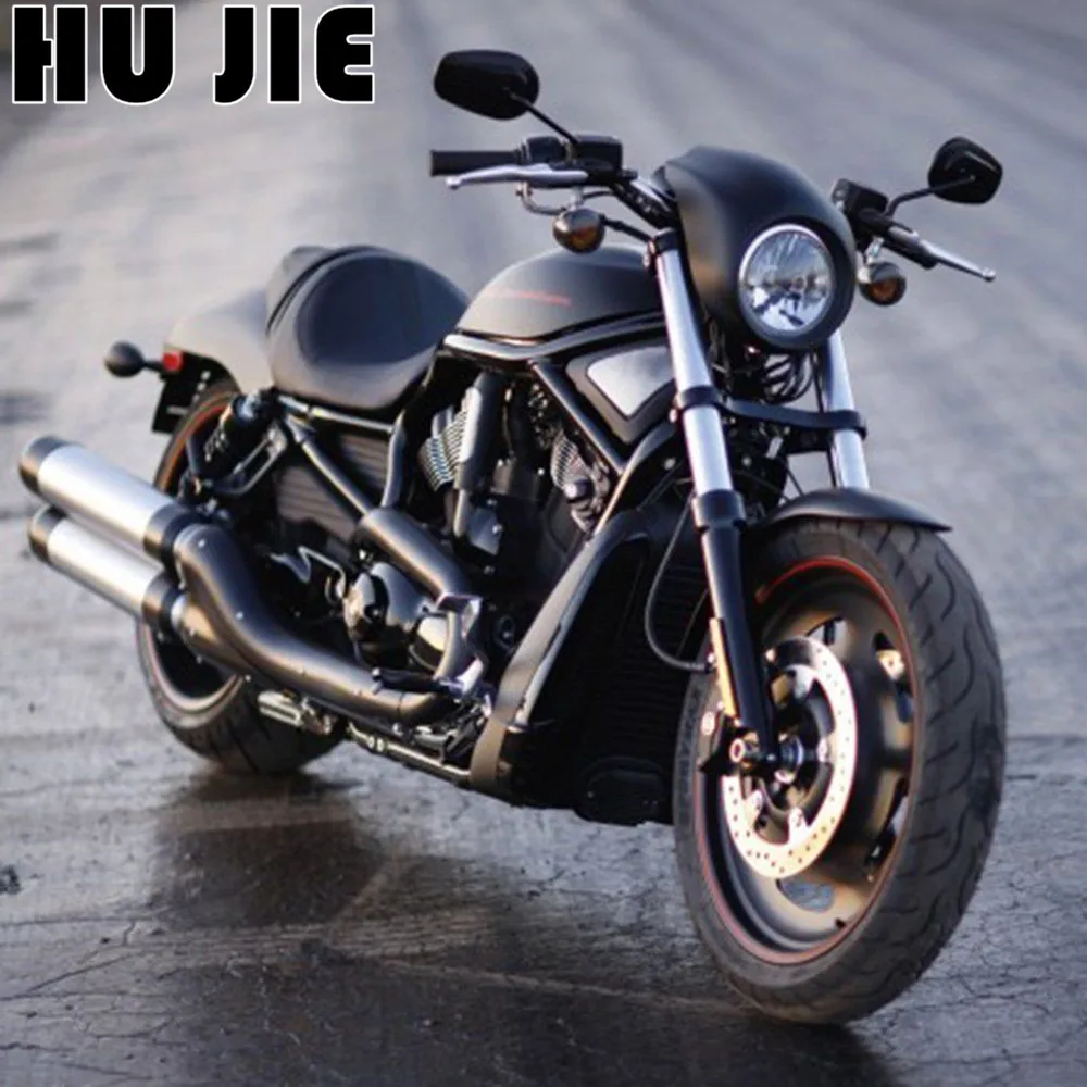 

Motorcycle Front Headlight Fairing Cowl For Sportster Dyna FX/XL 1973-up Black