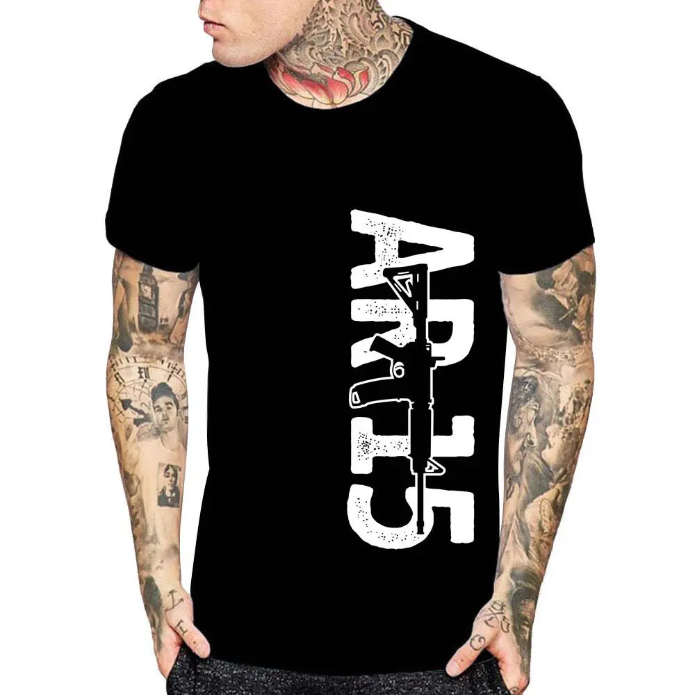 Футболка Мужская/Женская хлопковая в стиле милитари армейская рубашка Ar15 с