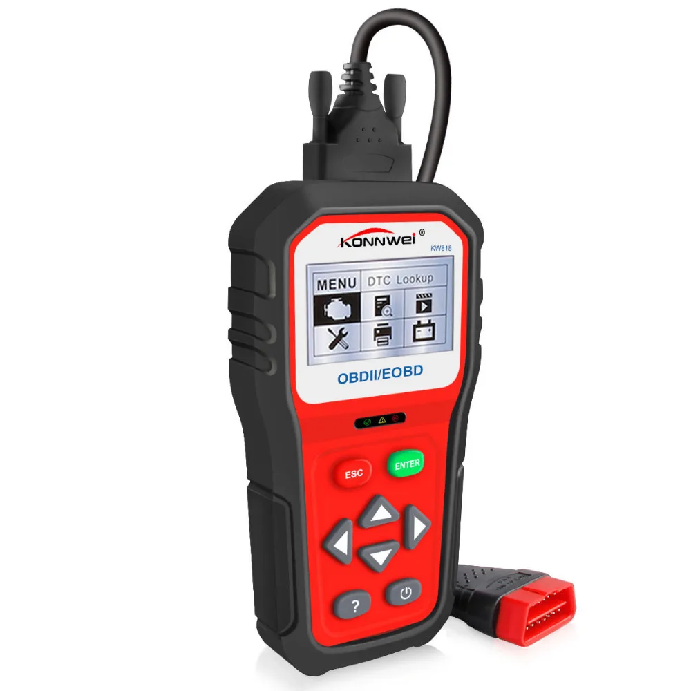 Автомобильный диагностический сканер KONNWEI KW818 OBD2 автомобильный считыватель