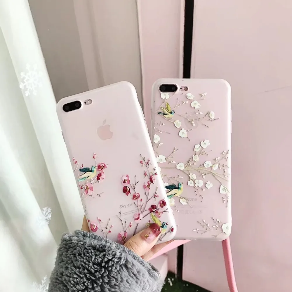 Туманно красоты для iphone х чехол новый милый мультфильм птица силиконовый TPU