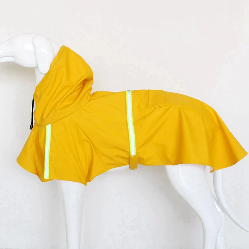 yellow Весна/Лето водонепроницаемые куртки для собак крутая одежда для домашних животных для маленьких средних и больших собак светоотражающий водонепроницаемый плащ для собак - Цвет: yellow