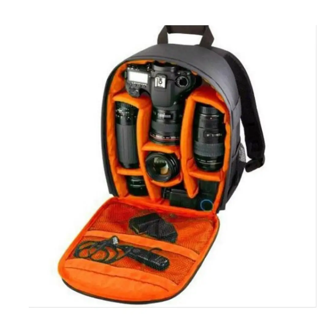Camera Bag Waterproof Shockproof DSLR Zipper Solid Outdoor Other Accessories Square Backpack | Электроника
