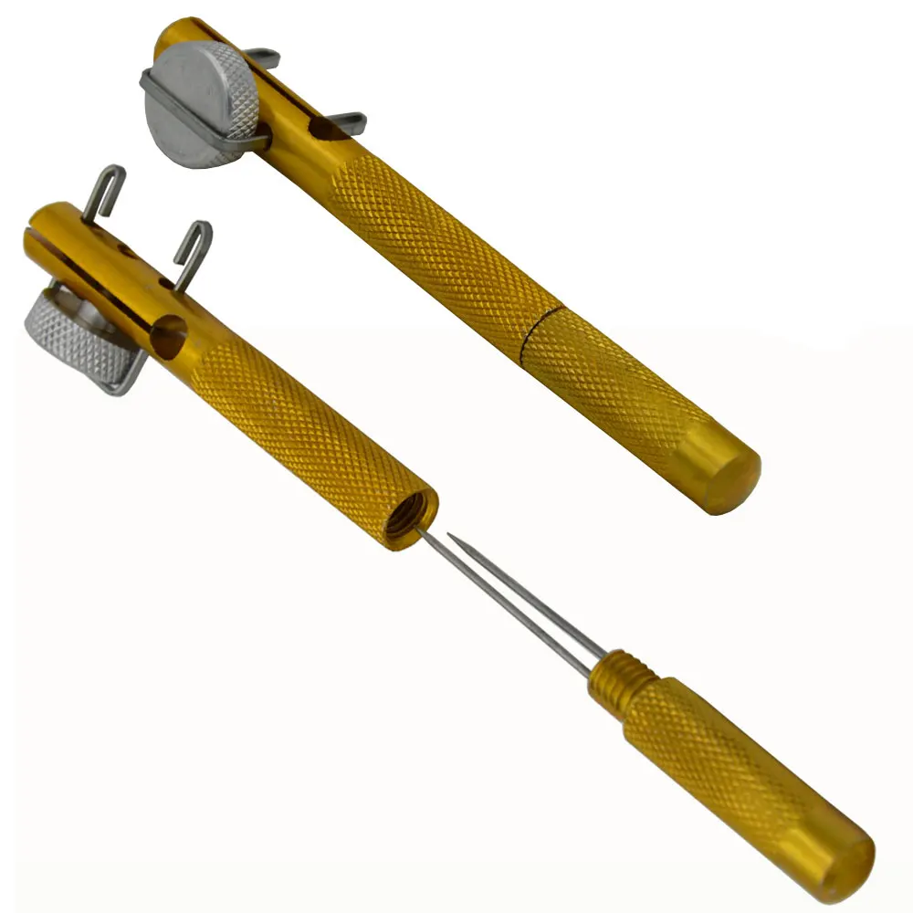 NEW Golden Strand Узловязателя двуглавый Игла Узлы Крюк Уровня Лески Крючок Галстук