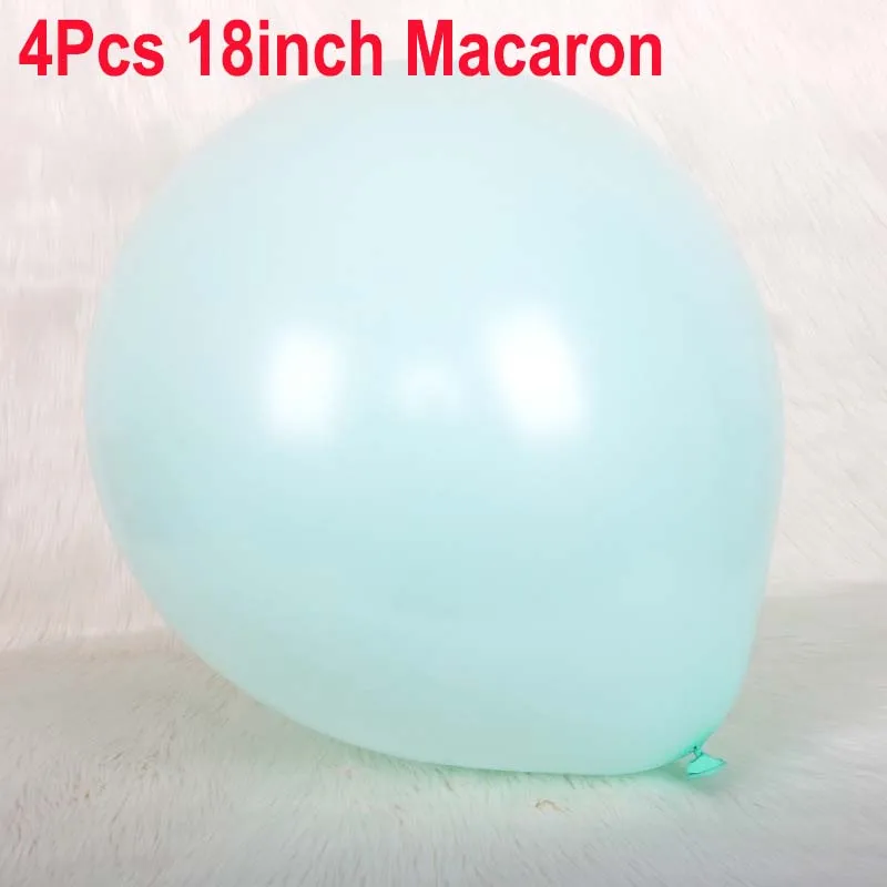 18inch Macaron blue 10 18 36 дюймов Большой пастельных шарики Baby Shower украшения мгновенной проявки Macaroon баллоны Blanc на свадьбу и день рождения Globos латексный воздушный шар S6XZ - Цвет: 18inch Macaron blue