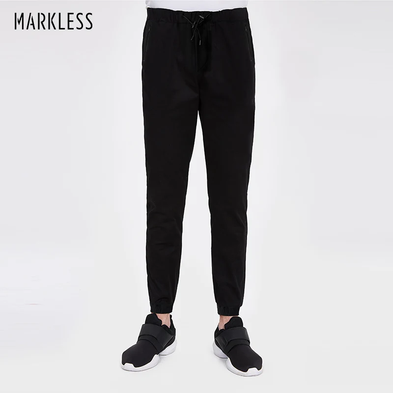 Markless Для мужчин Треники и бегунов 2018 Весна Новая мода Повседневное Хлопок