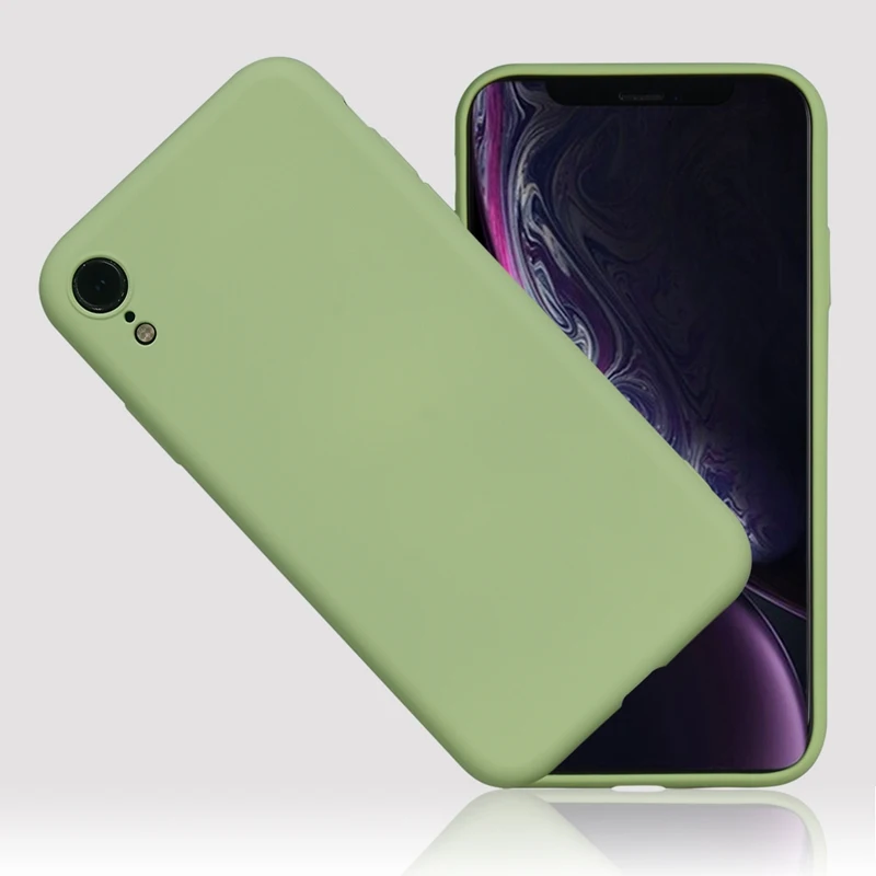 Жидкий силиконовый оригинальный мягкий чехол для iphone X XS Max XR 8 Plus 7Plus 6 6s|Бамперы| |