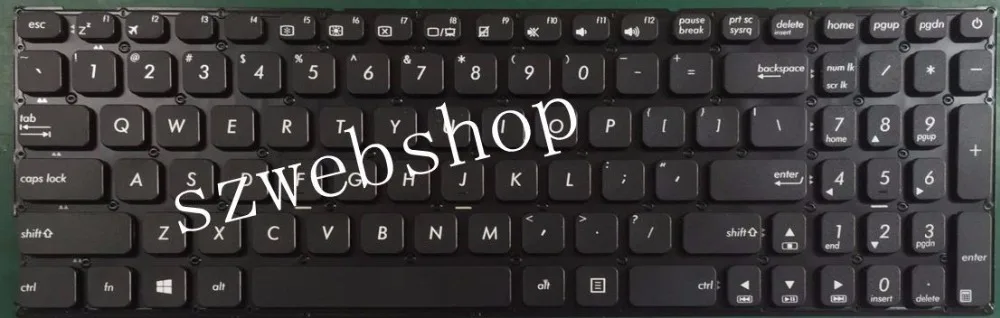 Для ASUS A541 A541U A541UV A541UA A541S A541SA A541SC ноутбук Английский черная клавиатура с раскладкой стандарта США