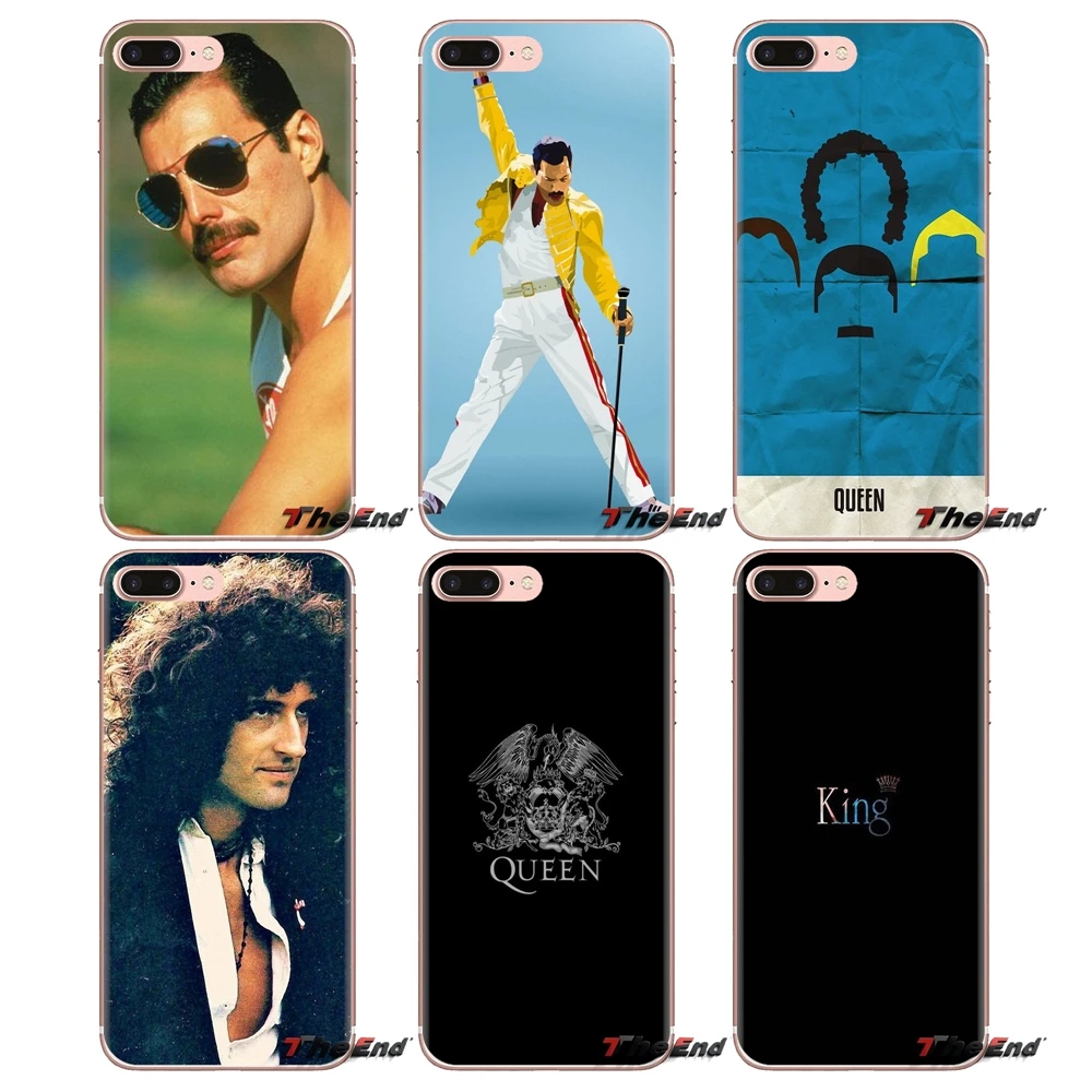 King Queen Фредди Меркури королева рок чехлы для телефонов LG Spirit Motorola Moto X4 E4 E5 G5 G5S G6 Z Z2