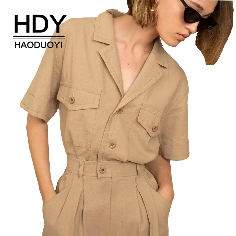 HDY Haoduoyi 2019 Рубашка для женщин Современный крой Для в офис Нейтральные Футболка