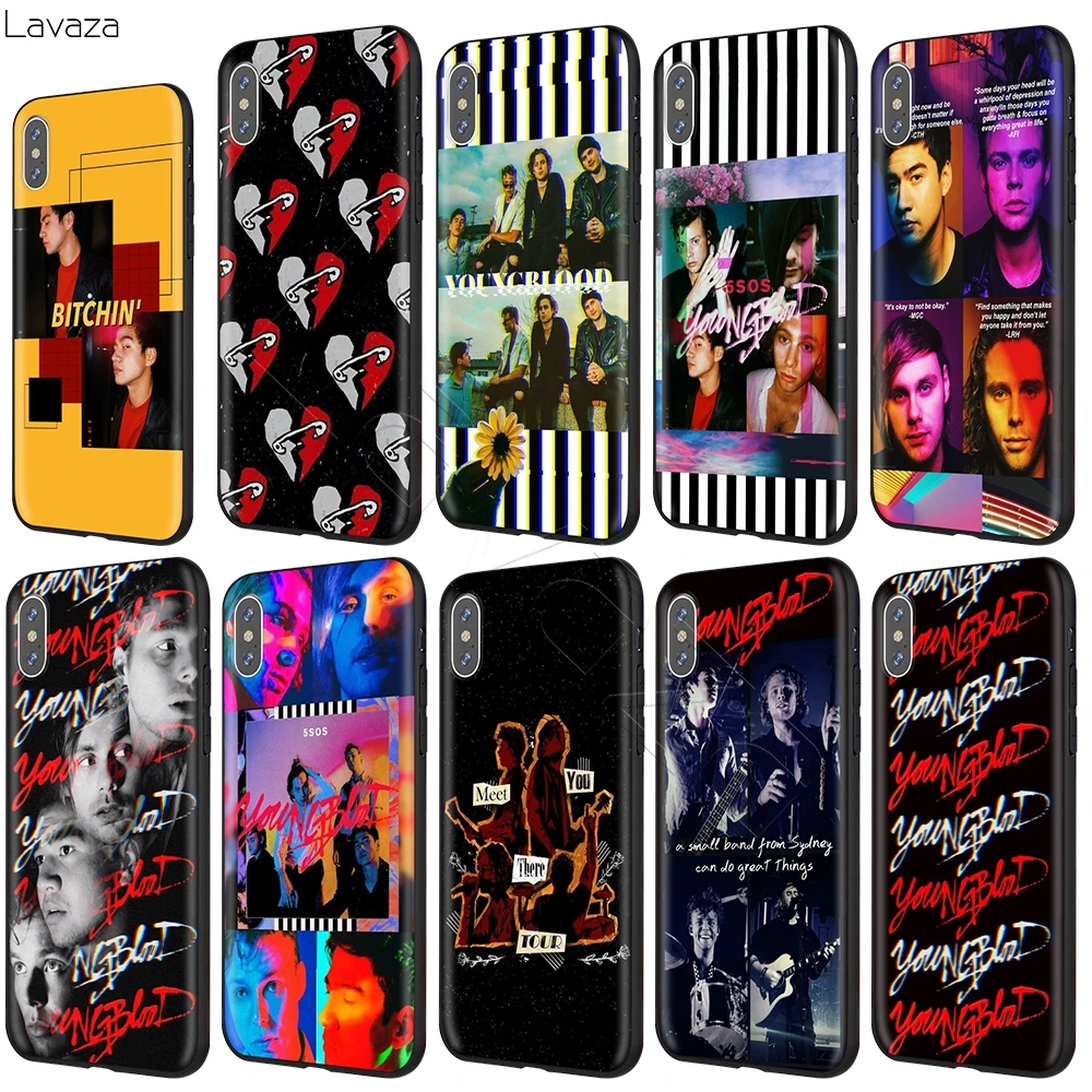Lavaza 5 Seconds Of Summer Янгблад 5SOS чехол для iPhone 12 11 Pro XS Max XR X 8 7 6 6S Plus 5s se|Бамперы| |