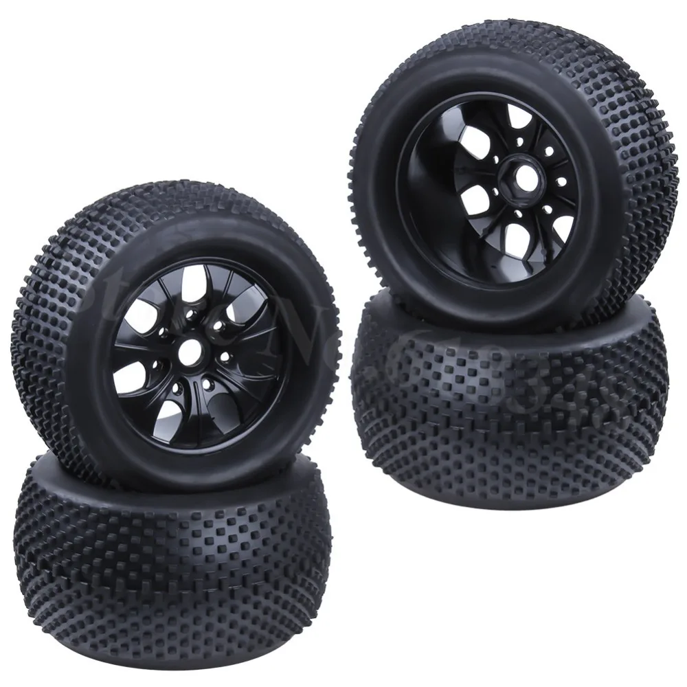 4 шт. 140 мм RC 2 8 колеса 1/8 Monster Truck шины 17 Hex Hub для внедорожных 4WD HSP TORNADO Nitro E9 94083