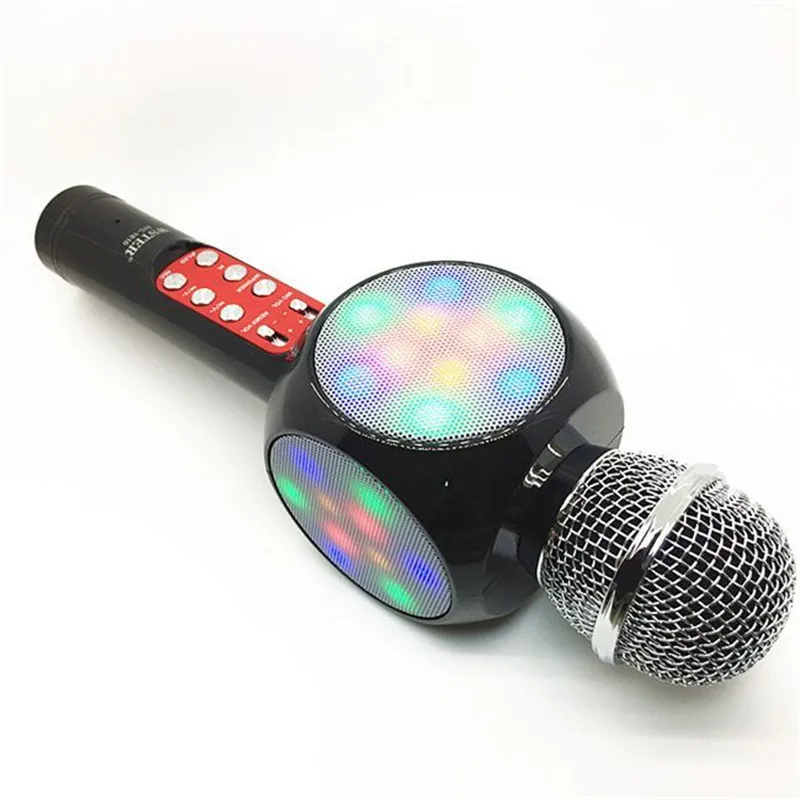 WS1816 микрофон Беспроводная машина караоке плеер HIFI Bluetooth динамик для Iphone Android USB
