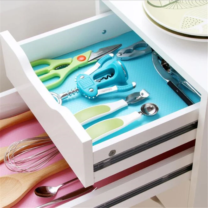 Нескользящий коврик для буфета конфетного цвета водонепроницаемый кухонного