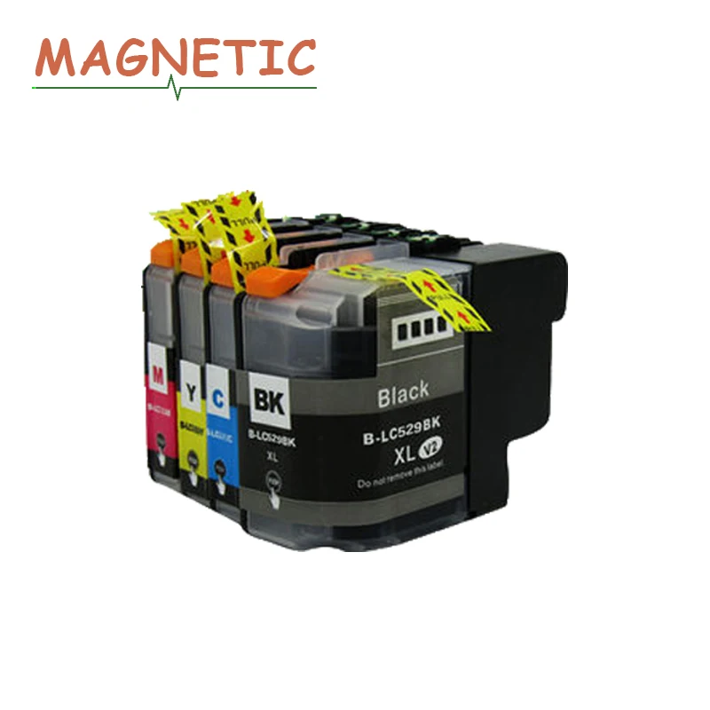 8PK полный картридж LC529 LC525 XL для Brother DCP-J100 DCP-J105 MFC-J200 принтер совместимый чернильный
