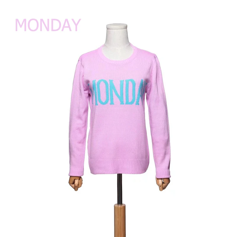 Неделю с понедельника по воскресенье трикотажные женские свитера и пуловеры