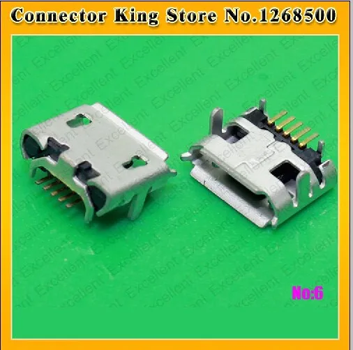 ChengHaoRan 50 шт./лот Micro 5 контактный разъем USB Jack задний для зарядки планшета телефона
