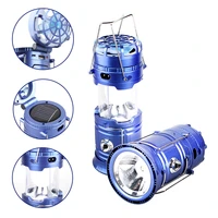 t sunrise led camping lights outdoor tent camping lantern collapsible solar flashlights lamp with mini fan line rechargeable