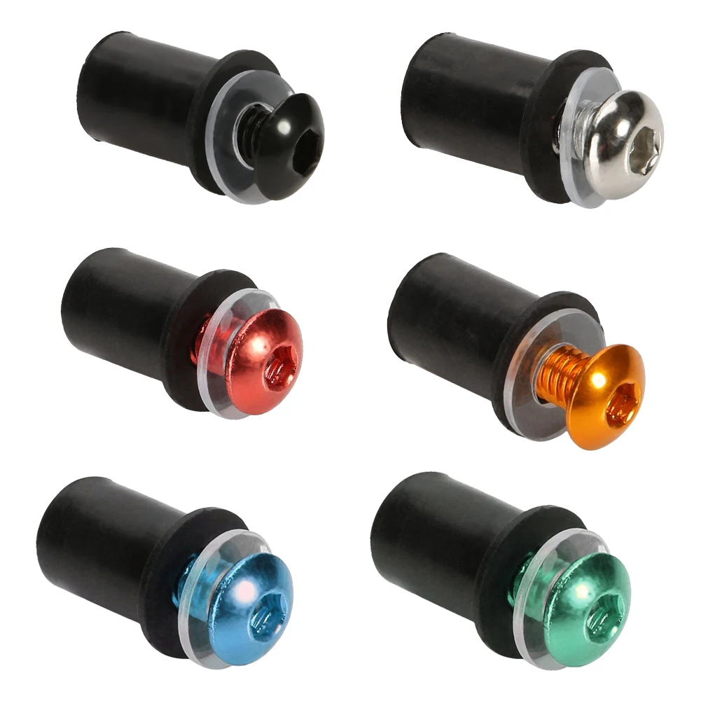 

10pcs 5mm/0.20" Motorcycle Windscreen Windshield Bolt Screw Kit Fixed Decorative Screws Motorbike Windscreens Accessories