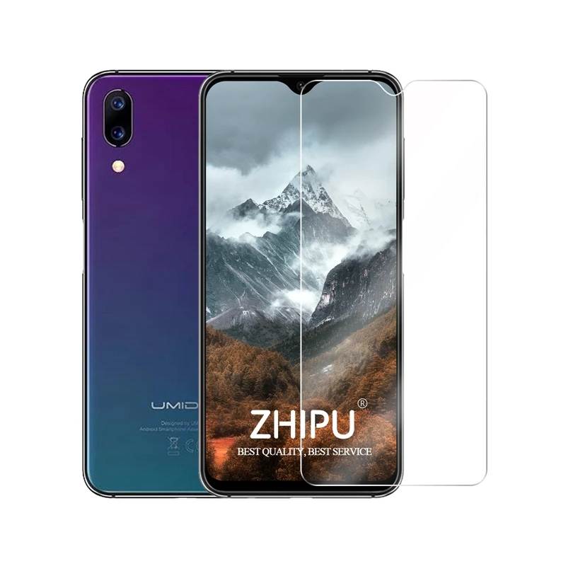 2 шт./лот закаленное стекло для UMIDIGI One Max Защитное экрана 2.5D 9H защитная