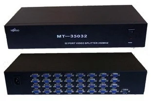 32 порта VGA видео сплиттер разветвитель 350 МГц 1920*1440 DDC cascad 19 &quotметаллический