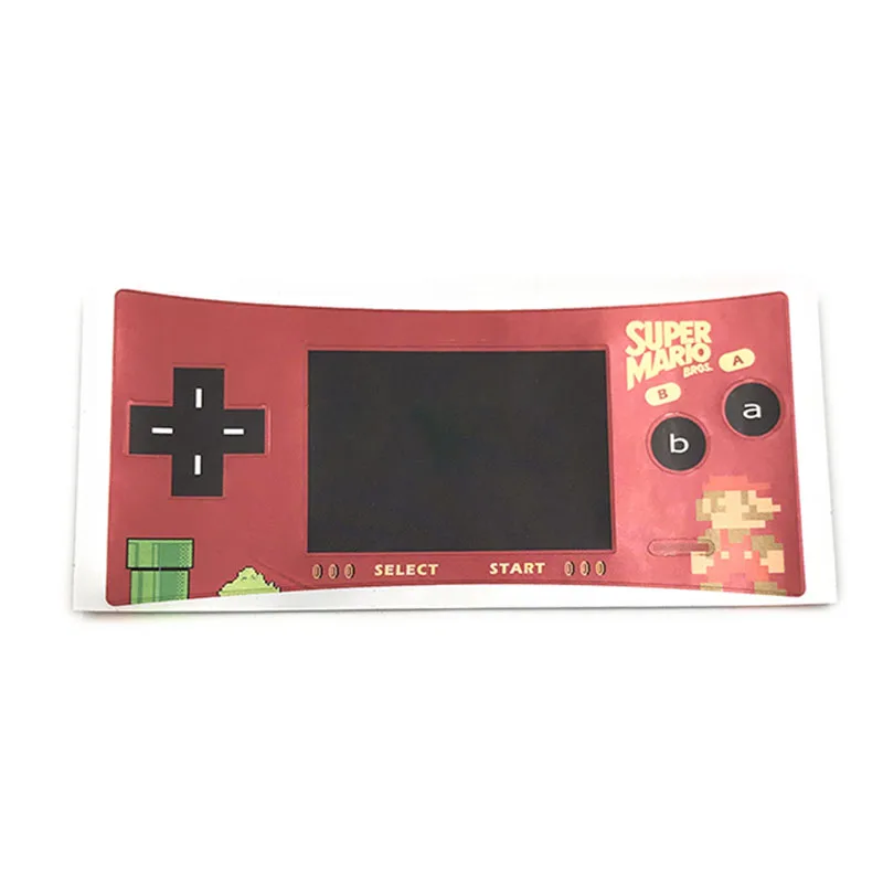 Sticker A-7 2 шт. для GBM Limited Edtion Shell чехол-накладка наклейка 10 лет памятная серия для GameBoy микро цветная наклейка - Цвет: Sticker A-7