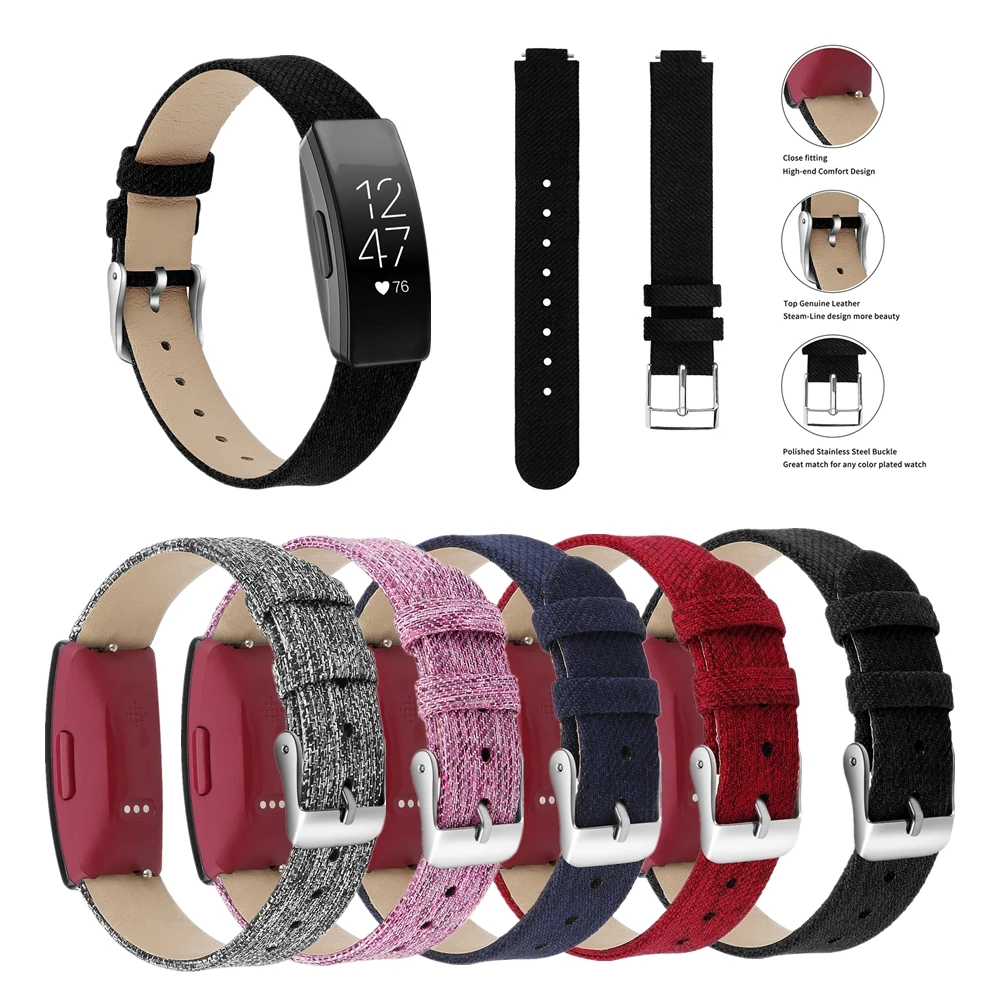 Браслет для смарт-часов Fitbit Inspire/Inspire HR сменный нейлоновый тканый тканевый