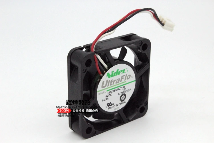 Охлаждающий вентилятор для сервера Nidec U40X05MHZ7-53 DC 5V 0.23A 40x40x10 мм