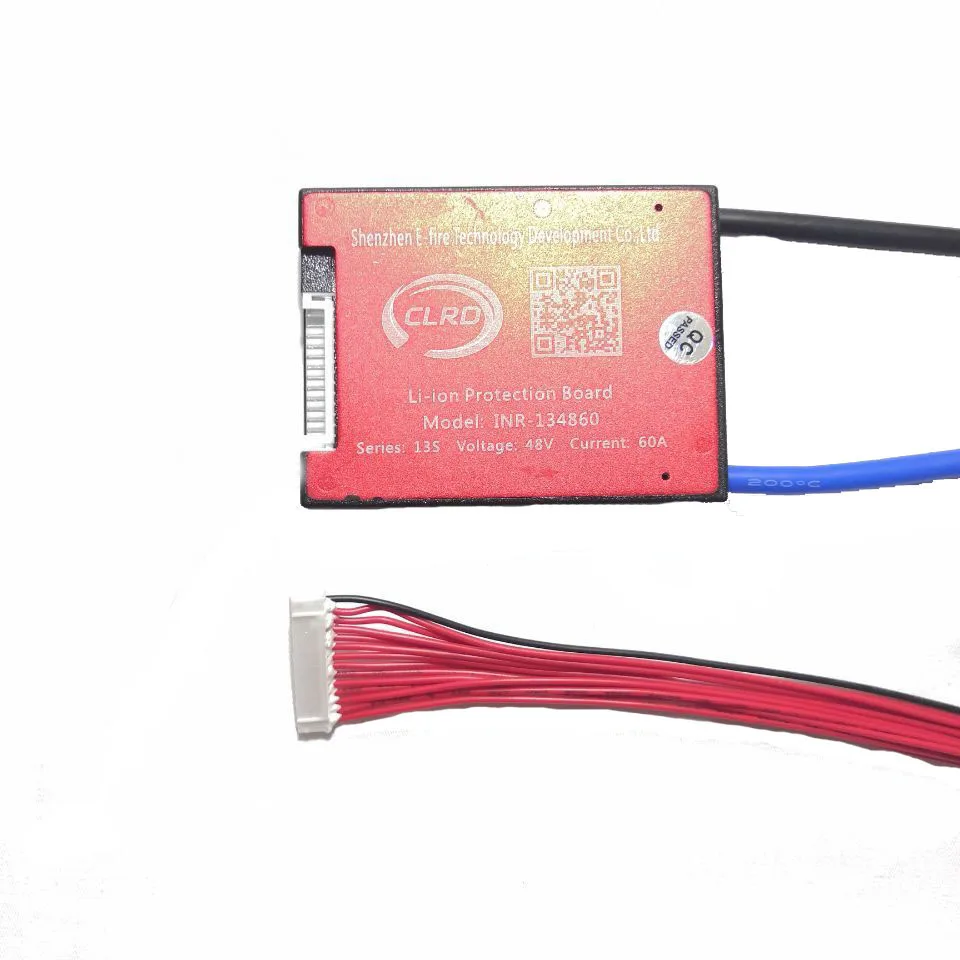 

Balanced 13S 48V 15A 20A 30A 40A 50A 60A BMS Protection Circuit Board for 3.6V 3.7V Li ion Battery