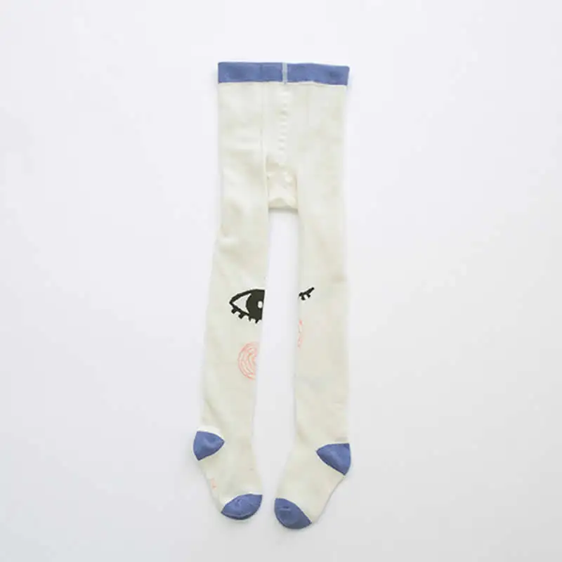 girl Tights 5 Детские колготки для маленьких девочек хлопковые колготки для девочек, весенне-Осенние Колготки для малышей полосатые колготки с рисунком лисы для девочек - Цвет: girl Tights 5