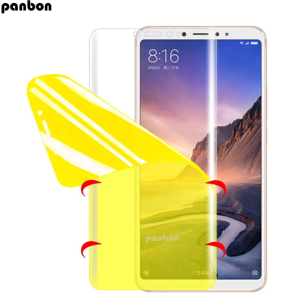 Гидрогелевая пленка для xiaomi mi max 2 3 Pro, полное покрытие, Защита экрана для xiaomi mimax, mimax2, mimax3 Pro, мягкая нано-пленка из ТПУ