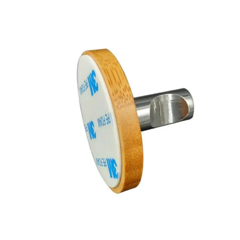 4 шт нотчи клейкие крючки бамбуковое дерево и нержавеющая сталь настенные