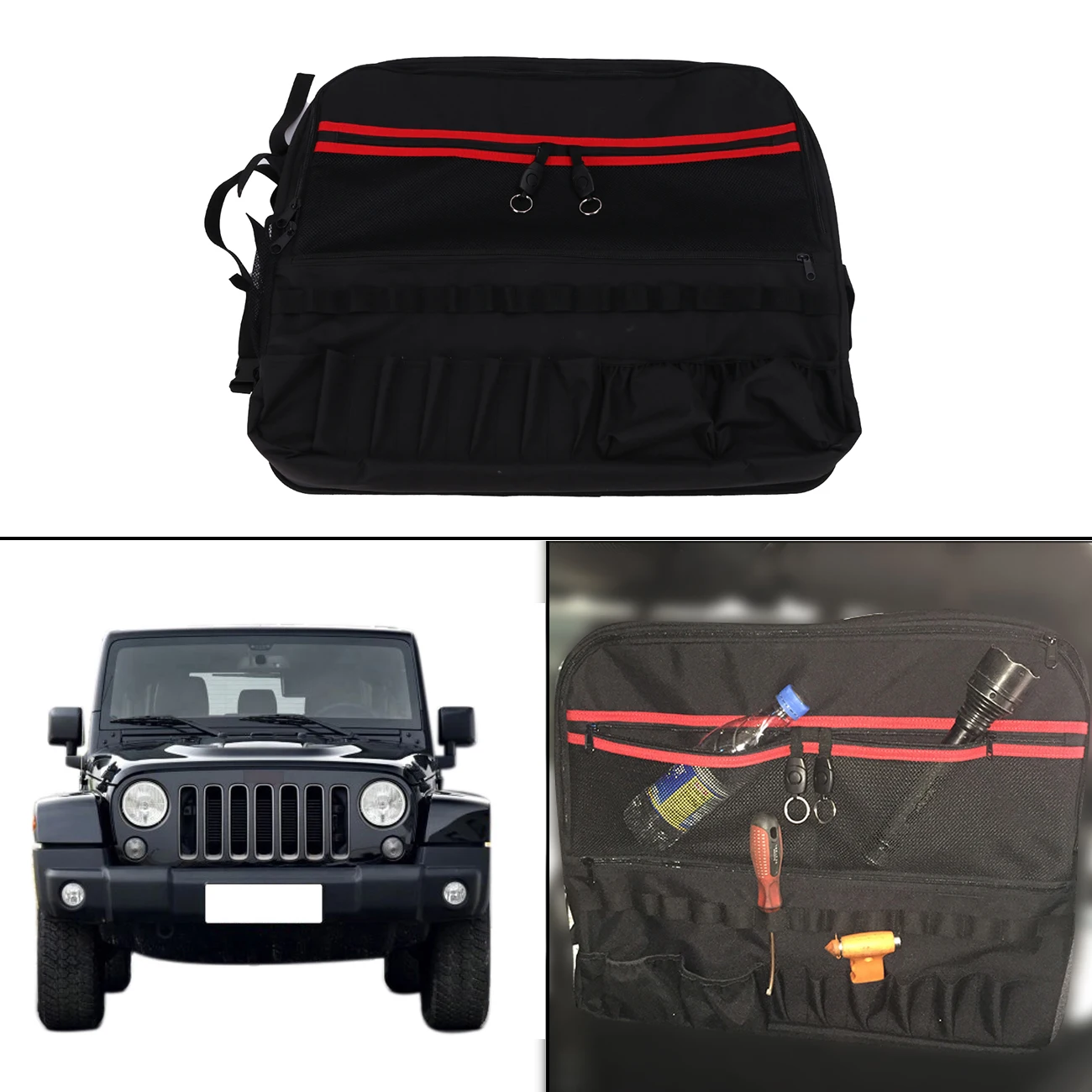 Левая БОКОВАЯ рулонная сумка для хранения багажа Jeep Wrangler JK 2 Door 2007 2017 наборы